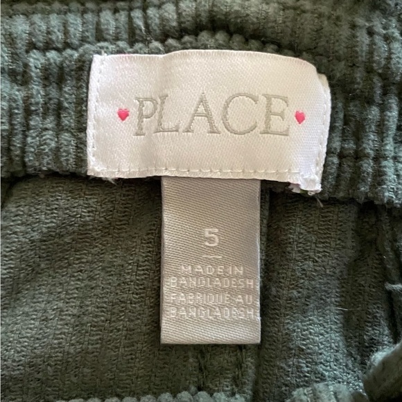 GIRLS SIZE 5 OUTFIT-CHILDRENS PLACE CORDUROY JUMPER WITH WHITE TOP - Picture 4 of 6